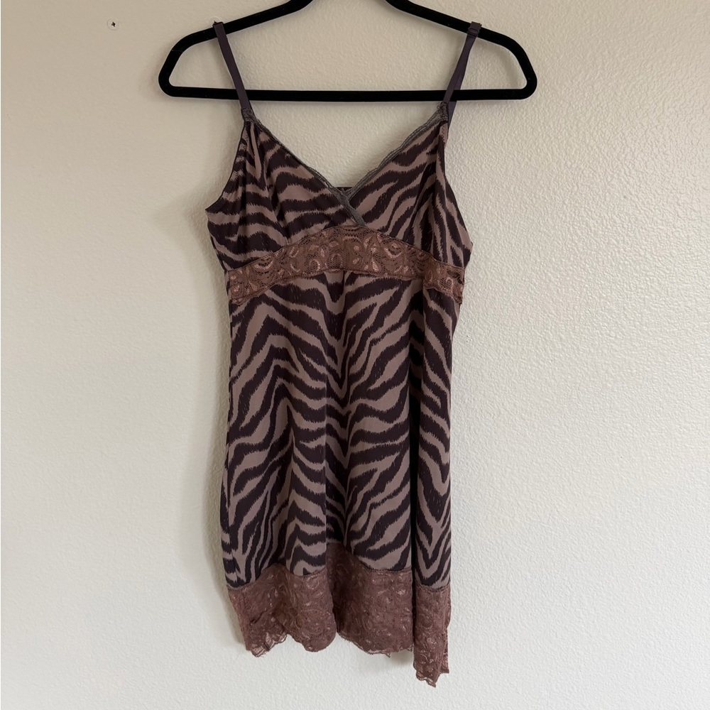 Zebra Slip Dress
